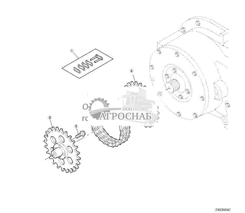 Соединительное звено цепи, трансмиссия IVLOC™ 
